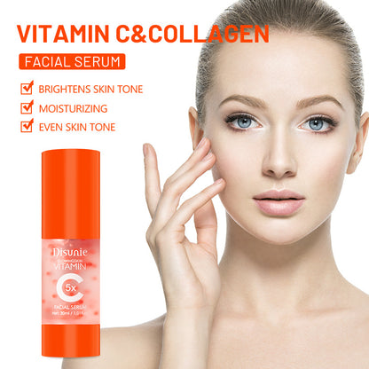 DISUNIE - Vit C Face Serum Facial Whitening Brightening Hyaluronic Acid Collagen Vitamin C Dark Spot Corrector Anti-Aging Serums For Face