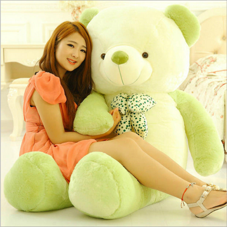 Two-tone Candy Color Bow Tie Teddy Bear Plush Toy