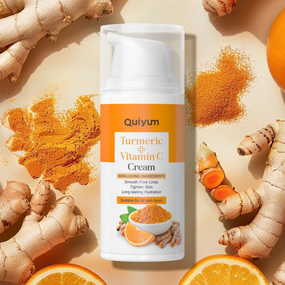 QUIYUM: Turmeric Vitamin C Cream 30g Hydrating And Firming