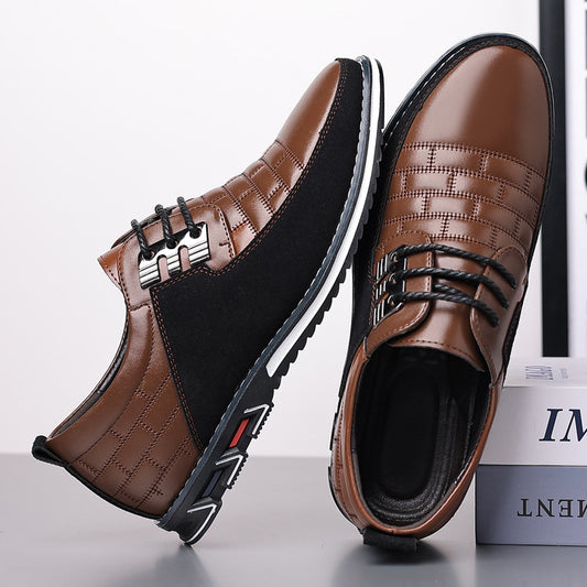 Lightweight Casual Regular Men's Lace Up Leather Shoes