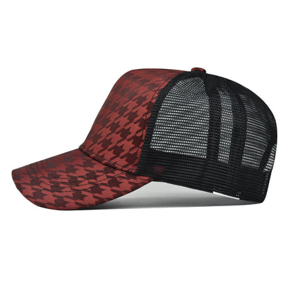 Houndstooth Baseball Cap For Men And Women