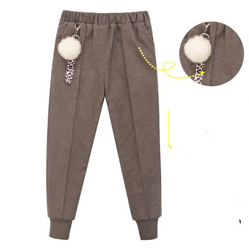 Larger Children's Cotton Woolen Cloth Trousers