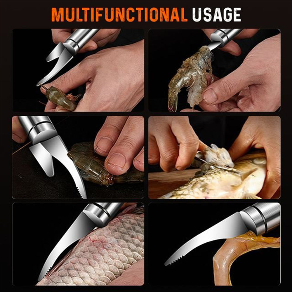 Multifunctional Stainless Steel Shrimp Remover  Shrimp Line Fish Maw Knife Fish Cutter Scissories Fish Scale Remover Kitchen Gadget Accessories Tools Creative Kitchen Tools