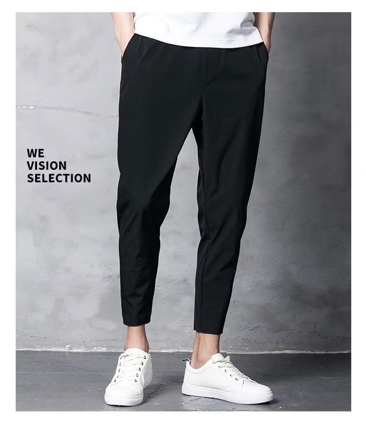 Summer Men's Ice Silk Stretch Casual Pants