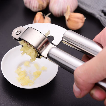 Stainless Steel Garlic Press Household Garlic Masher