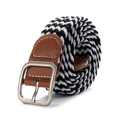 Fashion Square Buckle Women's Canvas Belt