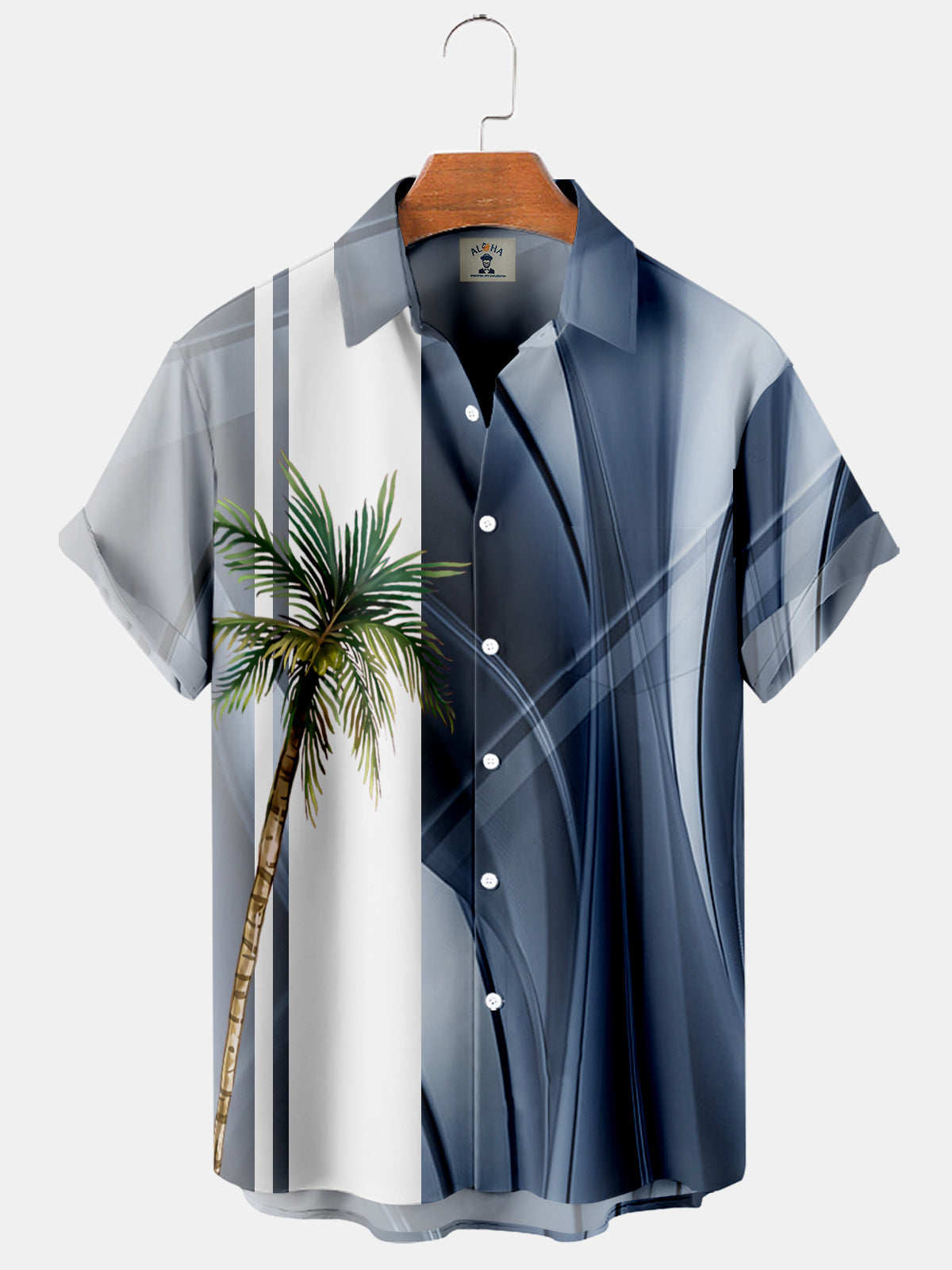 European And American Coconut Tree 3D Printed Hawaiian Shirt