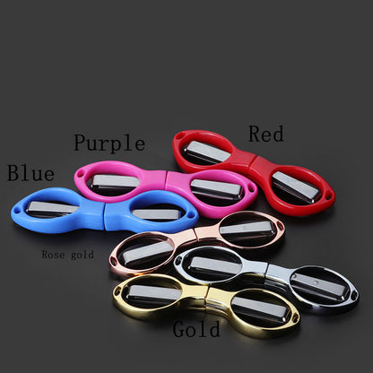 Mini Stainless Steel Folding Scissor Keychain Fishing Scissor Cutter Camping Tool Fishing Pliers Scissors Line Cutter Tool