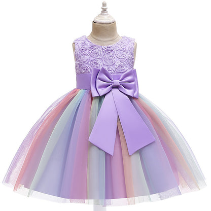 Summer Medium And Large Children's Dresses Girls' Pettiskirt