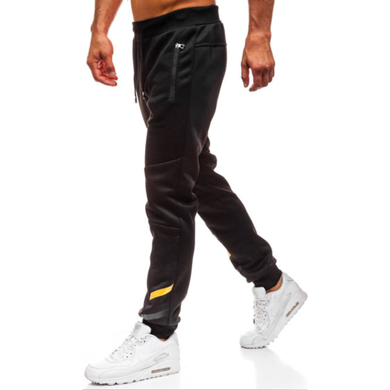 Casual Trousers Drawstring Solid Color Loose Track Pants