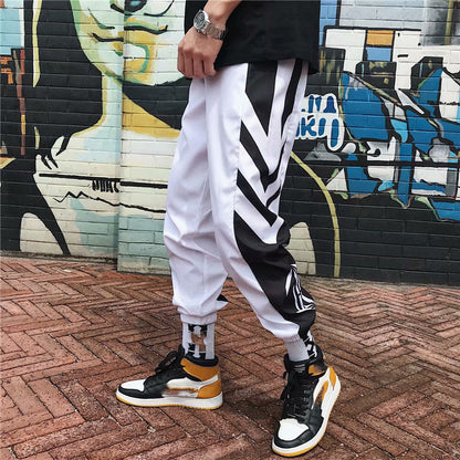 Men's Loose Fashion Colorblock Versatile Casual Pants