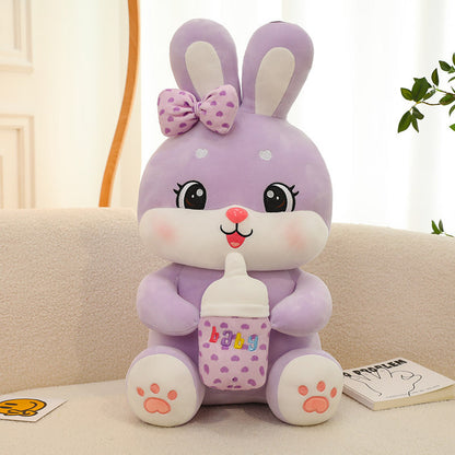 Milk Bottle Rabbit Plush Toy Children's Birthday Gifts