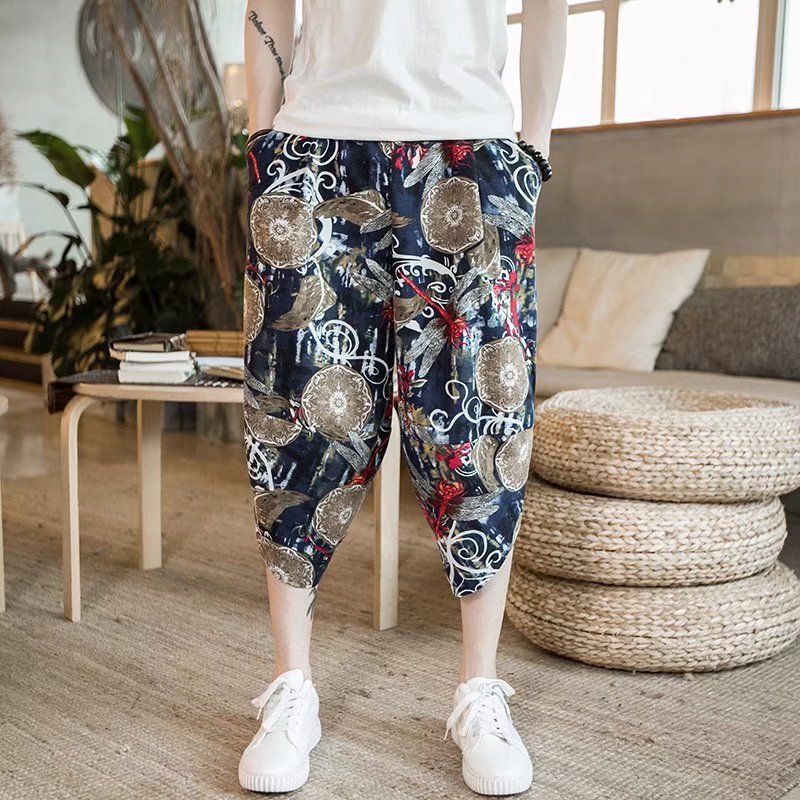 Summer Bloomers Men's Linen Wide Leg Loose