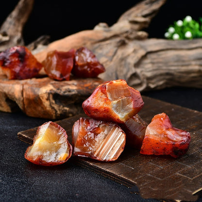 Natural Red Agate Rough Stone Crystal Aromatherapy Stone Fragrant Stone Demagnetizing Stone