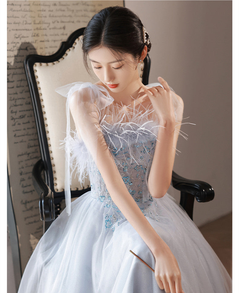 Blue Evening Dress Birthday Princess