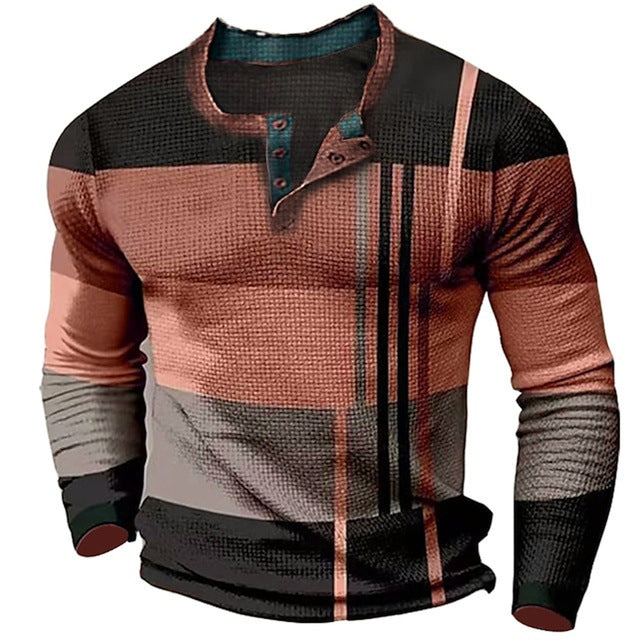 Men's Long Sleeve T-shirt Digital Printing Long Sleeve