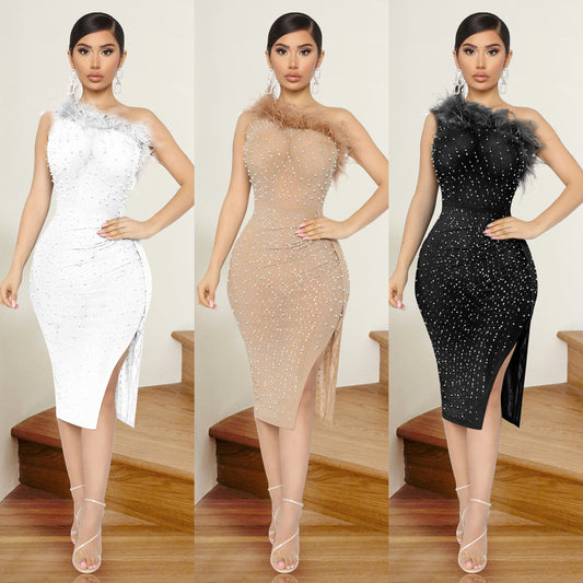 Women's Party Nightclub Rhinestone Dress