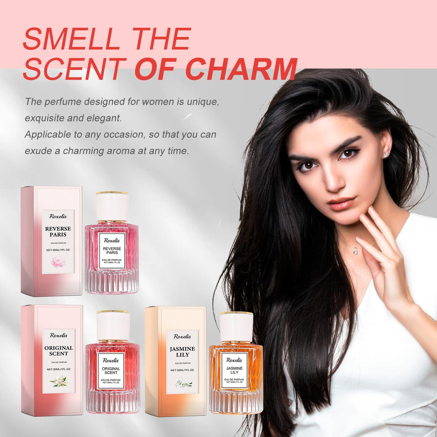 ROXELIS: Women's Pheromone Perfume Wrist Back Ear Neck Natural Long Lasting Light