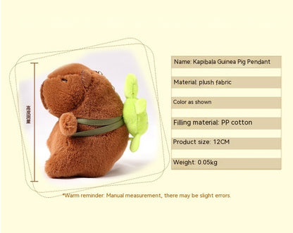 Capabala Pendant Water Guinea Pig Plush Toy Bag Pendant Key Ring Doll Ragdoll