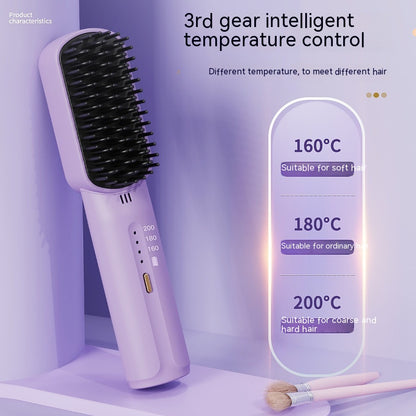 Mini Charging Straight Comb Portable Fashion