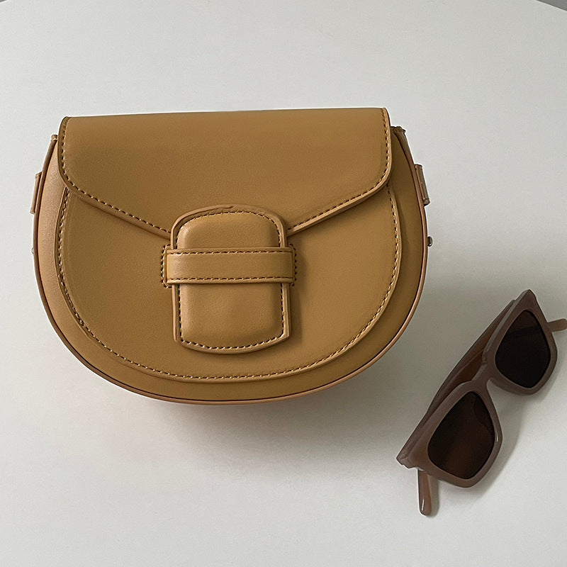 Solid Color High-end Single Shoulder Crossbody Bag