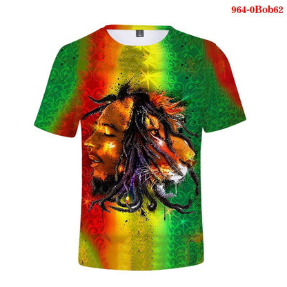 3D Digital Printed T-shirt Casual Youth Full Color Short Sleeve T-shirt