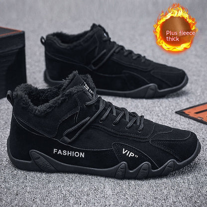 Men's Shoes Winter Fleece-lined New Sports Casual Shoes - Glamour Gale