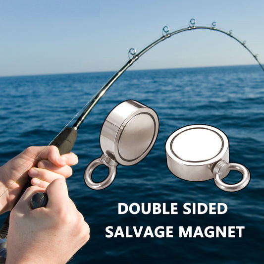 Double Side Fishing Magnet High Intensity Magnetic Fishing Magnet High Intensity Magnetic Stone Round Magnet