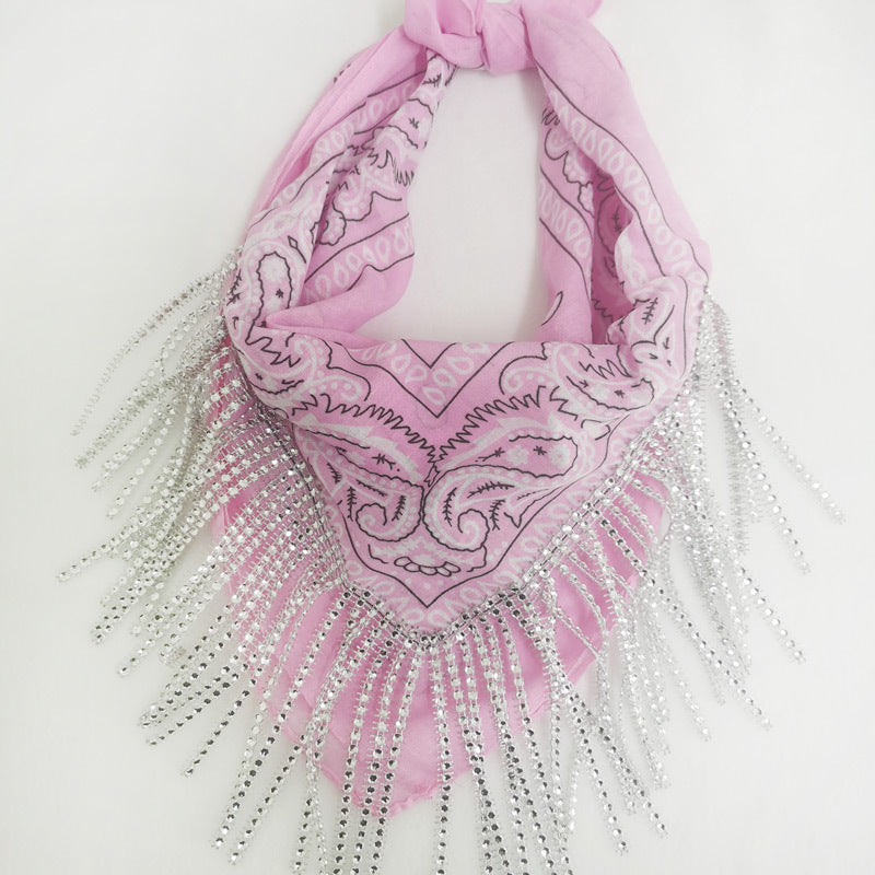 Paisley Vintage Diamond Tassel Scarf