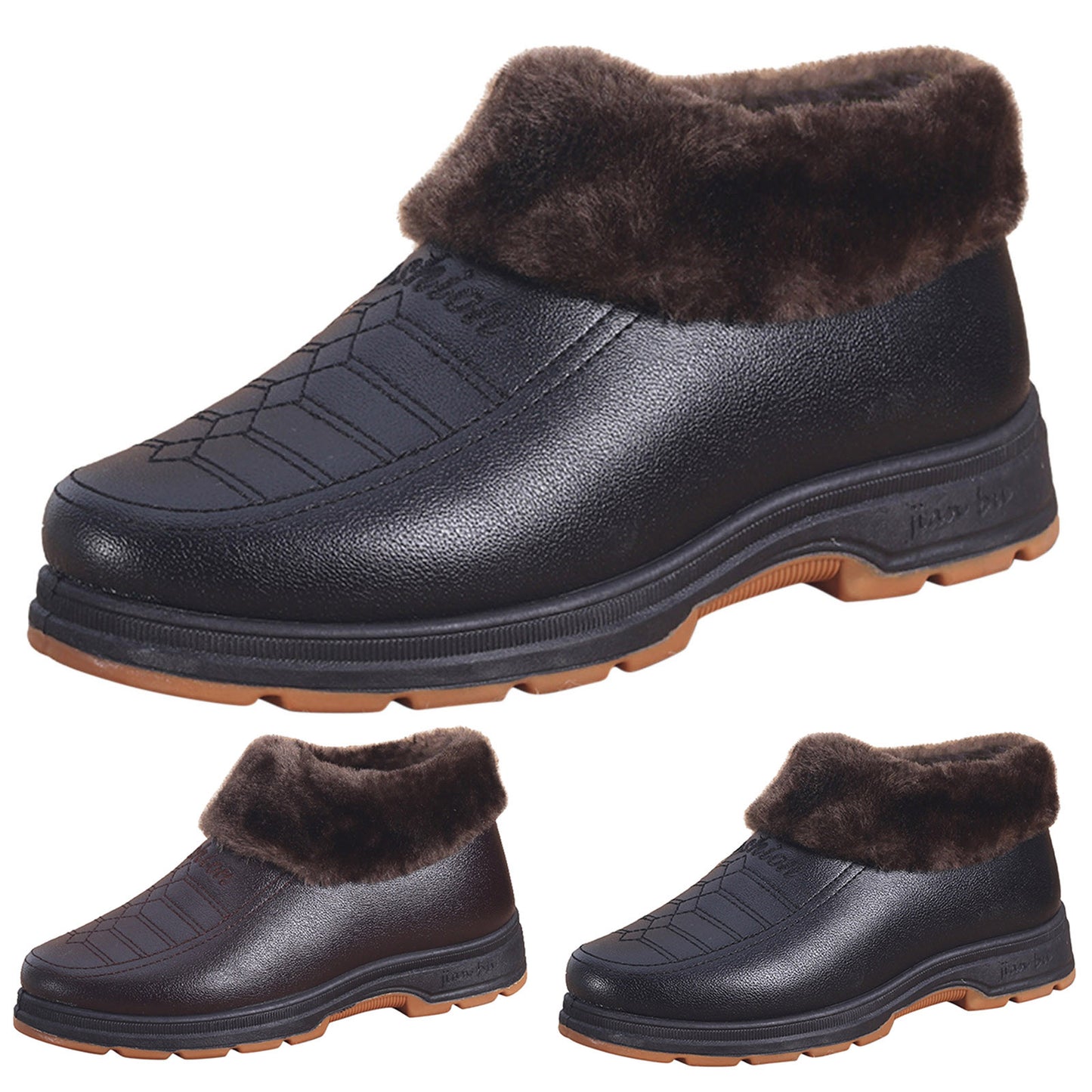 Fleece Thickened Warm And Non Slip Cotton Shoes