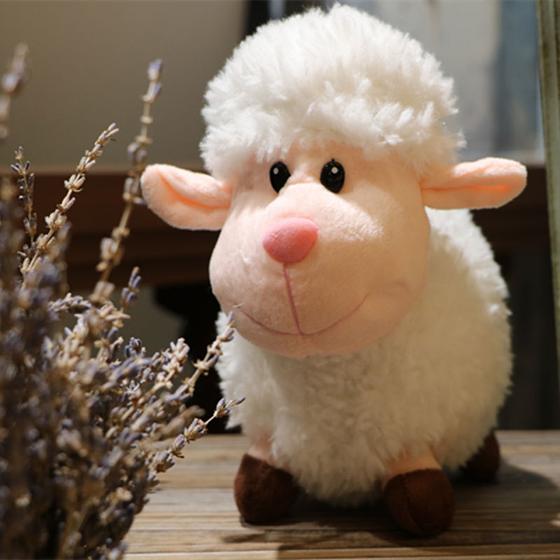 Cute Soothing Little Cartoon Sheep Doll