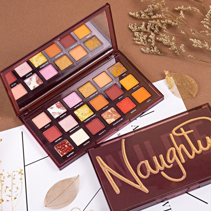 Naughty - Makeup Palette 18 Color Eye Shadow Matte Bead Lazy Eye Shadow Palette