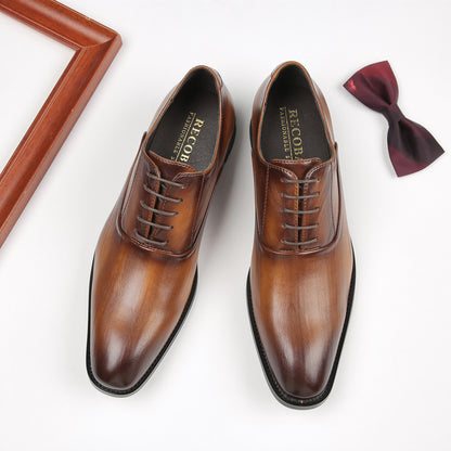 Simple Soft Leather Shoes For Business Dress