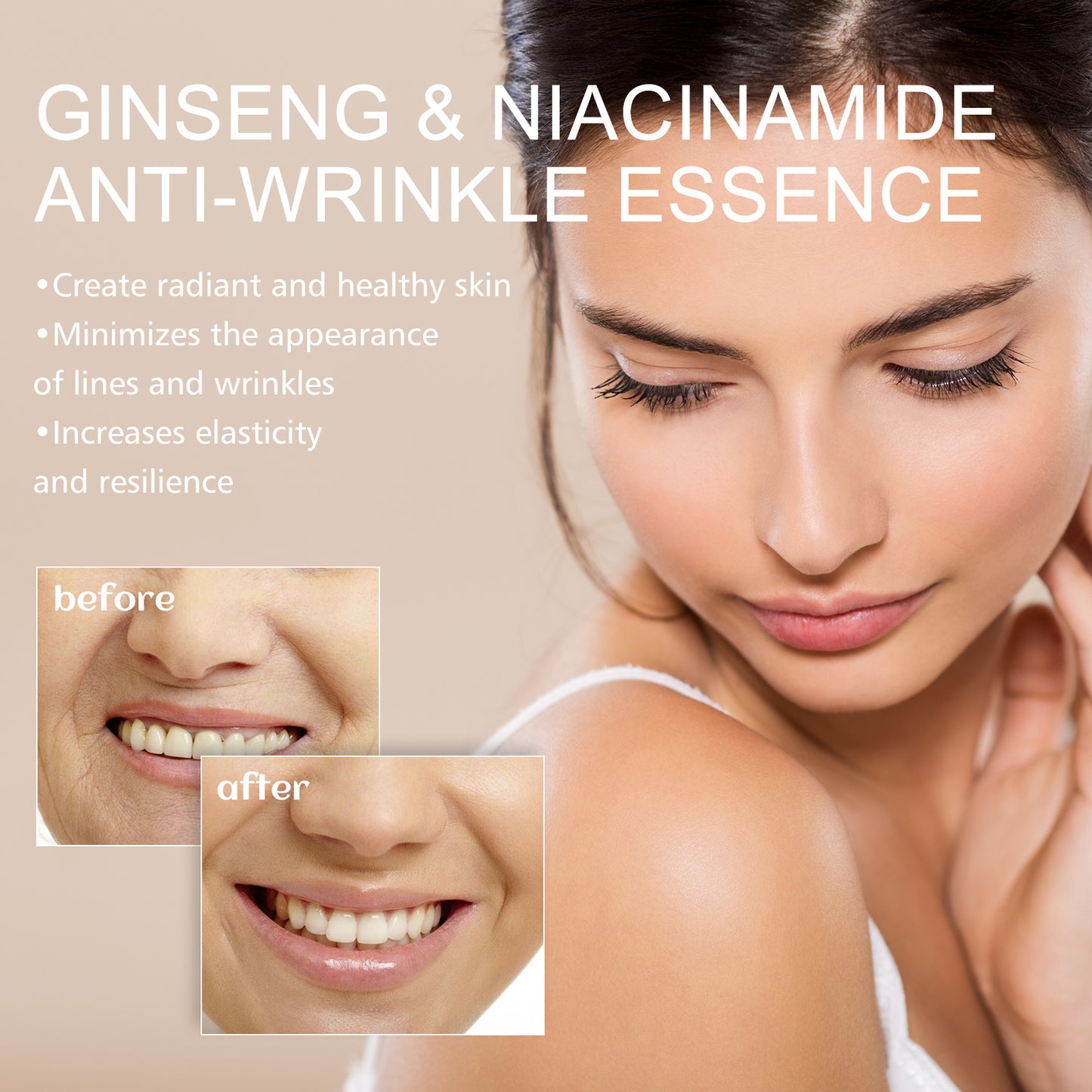 EELHOE - Ginseng Essence For Fading Fine Lines, Firming Face, And Moisturizing Skin Serum