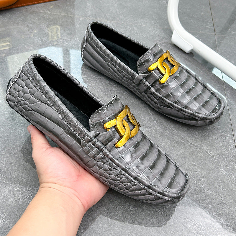 Small Leather Shoes Men's Fashion Low Top