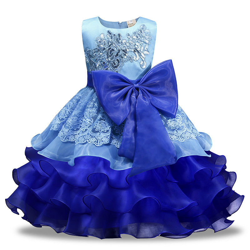 Girls' Sequined Dress Bow Kids Skirt - Glamour Gale