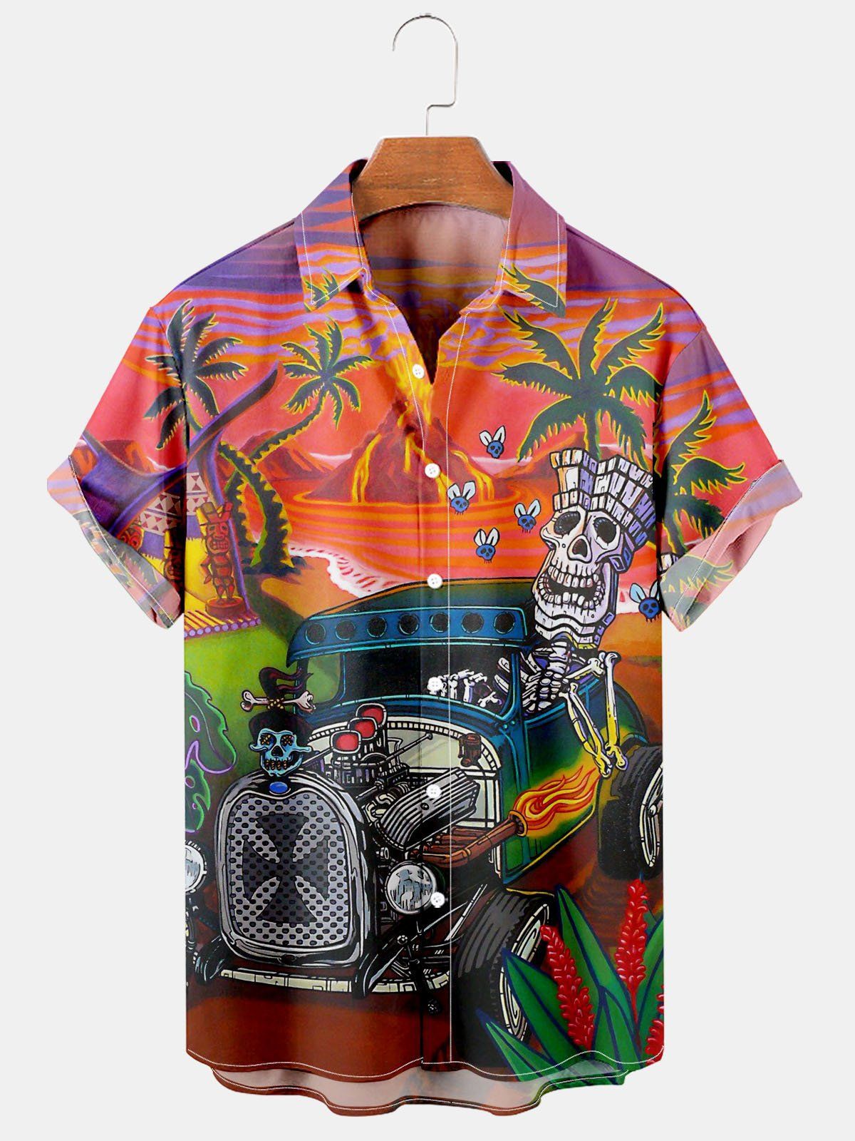 3D Fashion Navigation Printed Men's Shirt