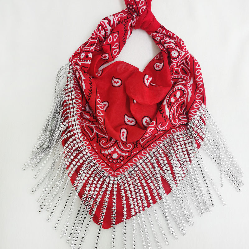 Paisley Vintage Diamond Tassel Scarf