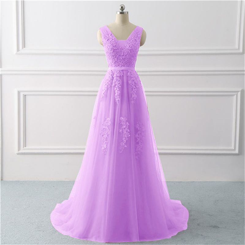 Little Tail Wedding Bridesmaid Dress Lace Performance Evening Dress Female