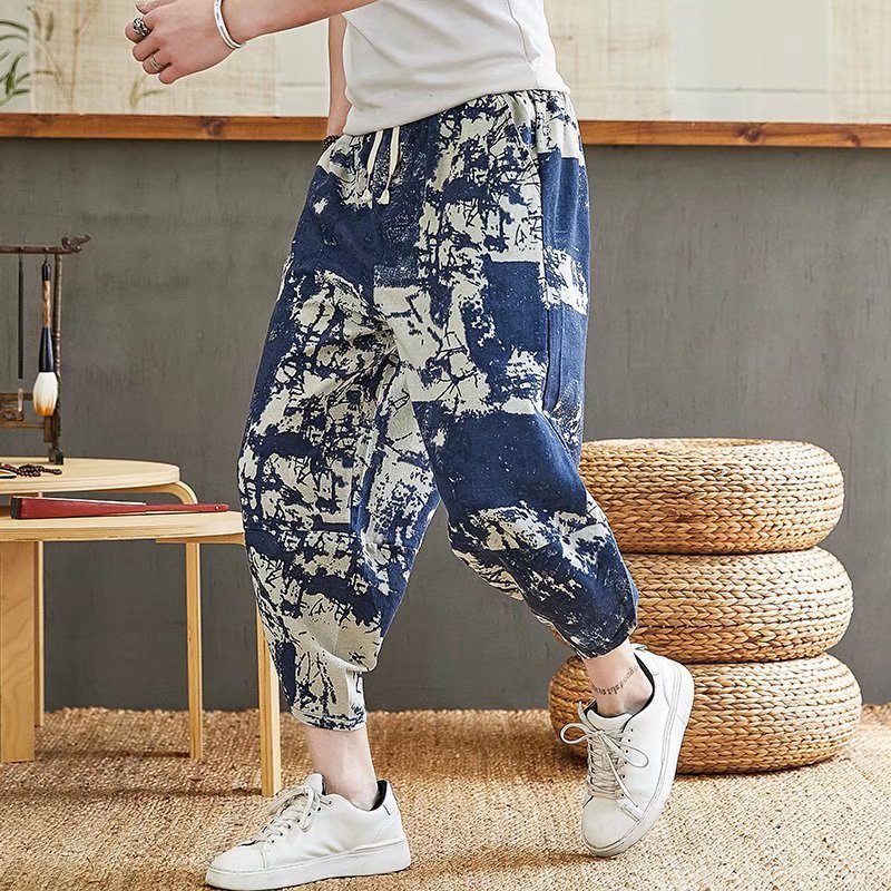 Summer Bloomers Men's Linen Wide Leg Loose