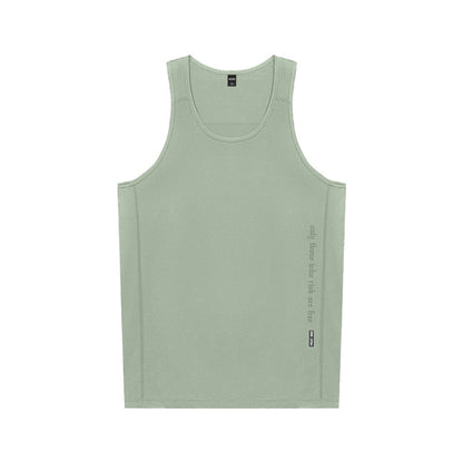 Solid Color Running Workout Vest Men