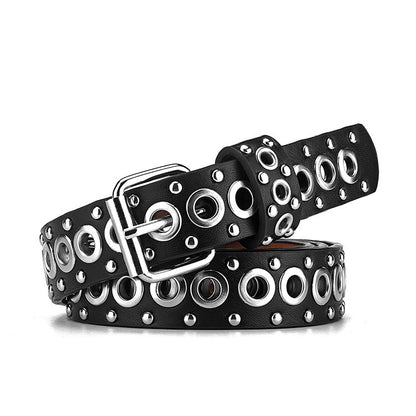 Fashion All-match Air Hole Hollow Decoration Belt