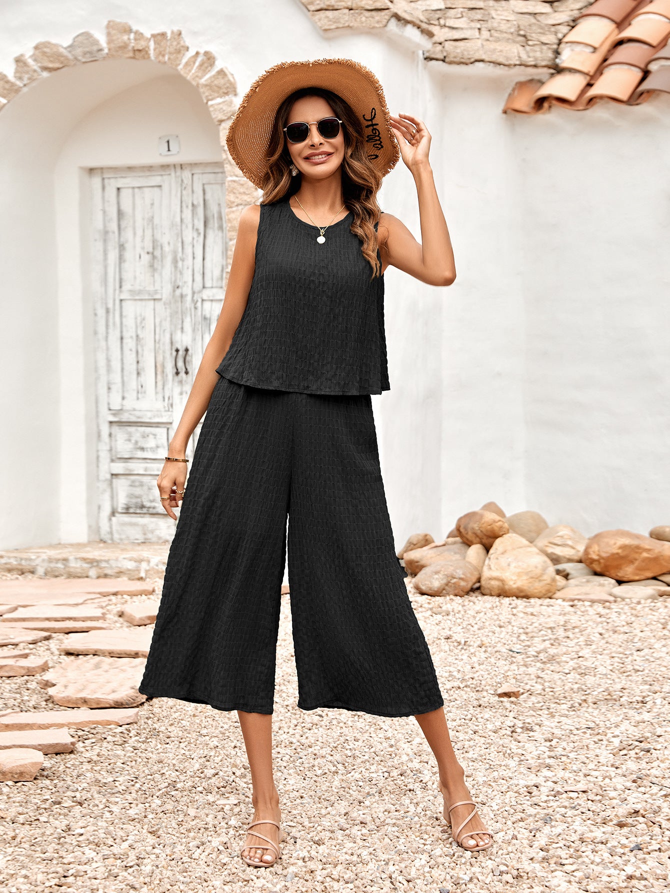 Women's Loose Sleeveless Women's Jumpsuit