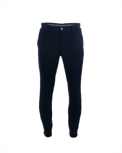 European And American Pure Color Tight Pocket Zipper Casual Slim Fit Narrow Bottom Of A Trouser Leg - Glamour Gale