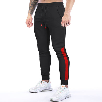 Men's Color-blocking Casual Pants And Leggings