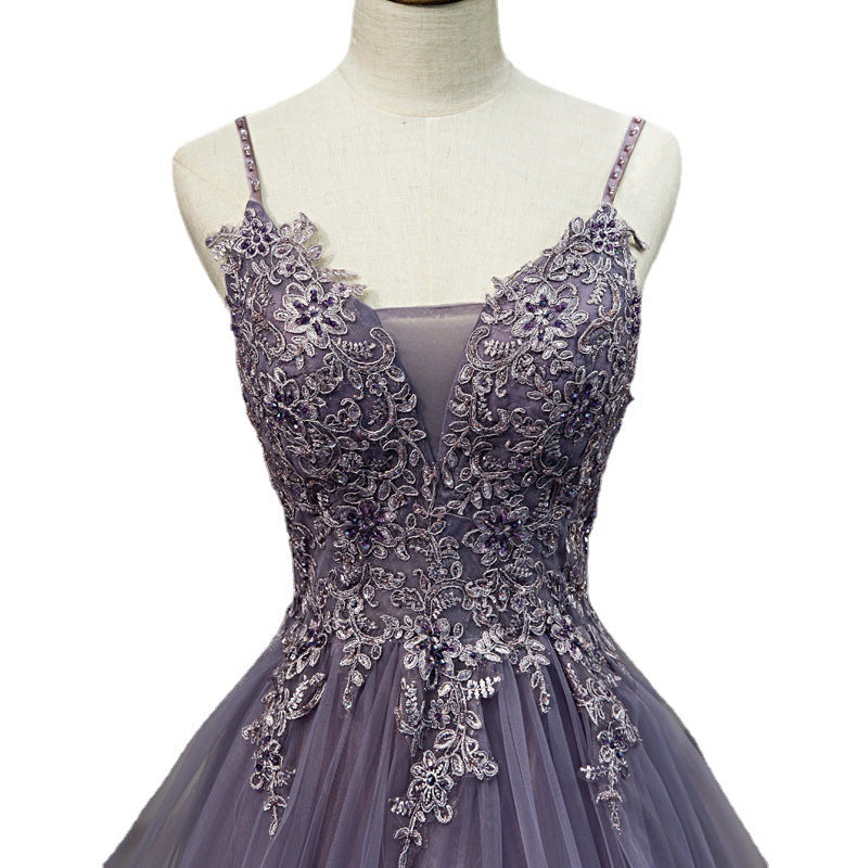 Banquet Evening Dress Female Purple