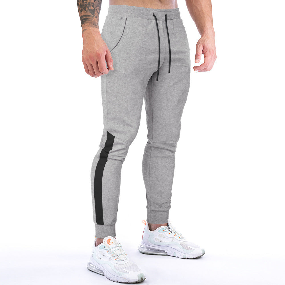 Men's Color-blocking Casual Pants And Leggings