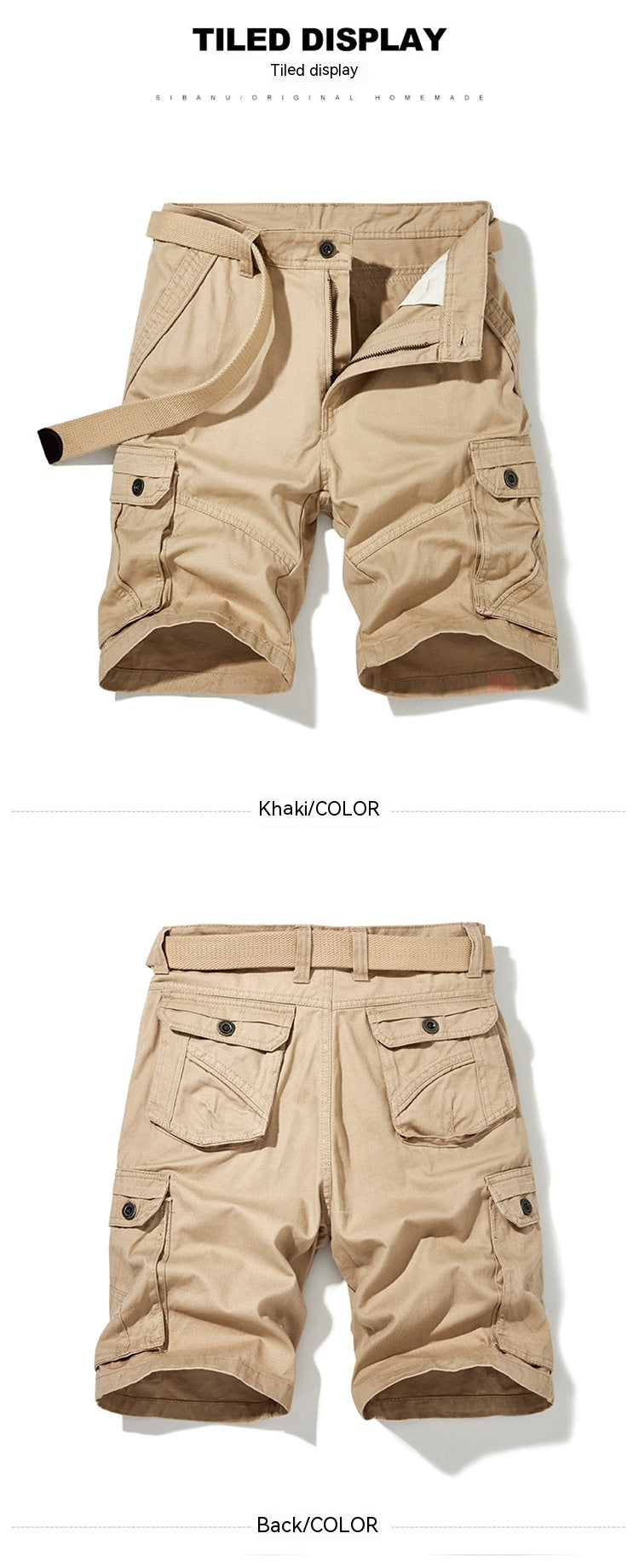 Workwear Shorts Men's Summer Loose Five Points