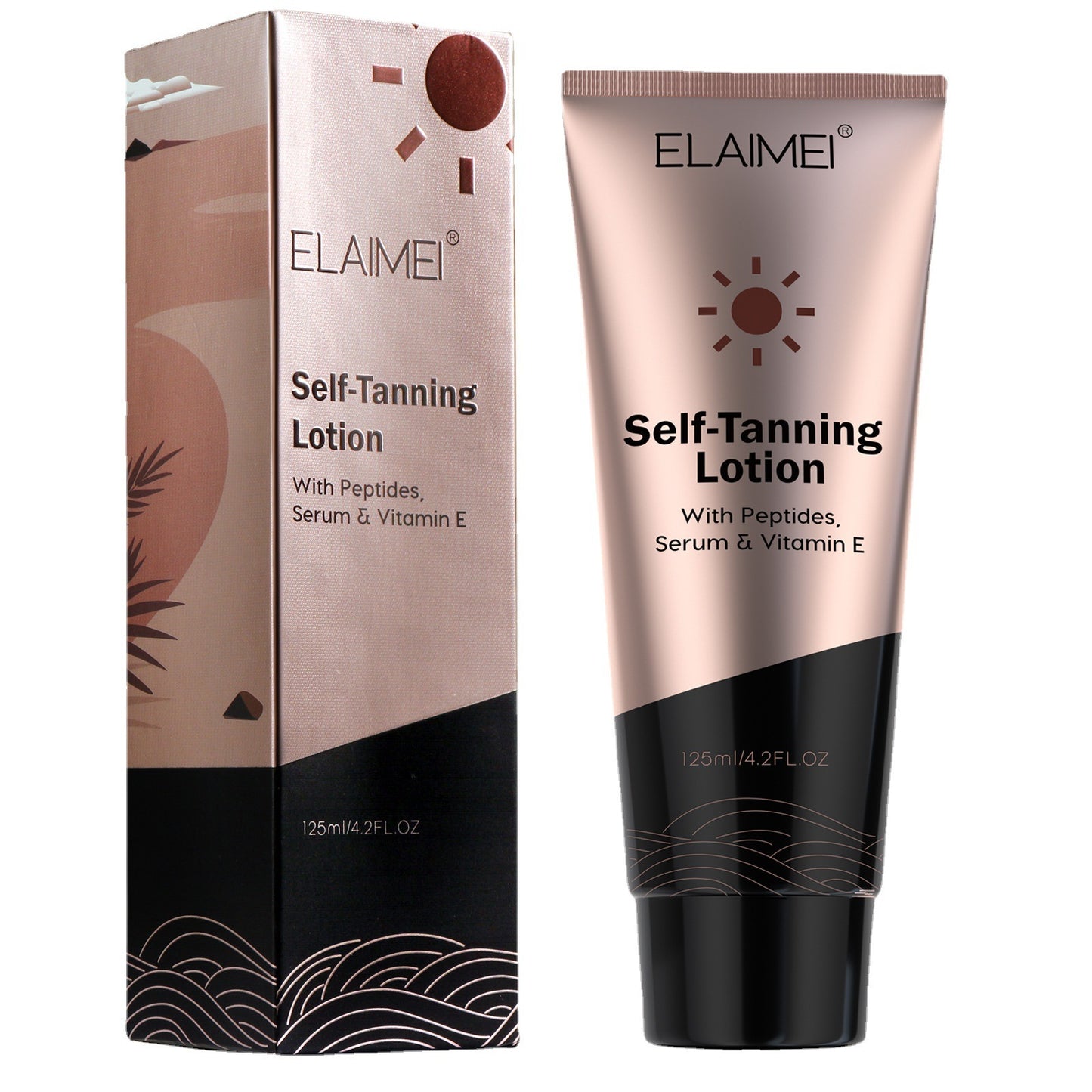 ELAIMEI - Moisturizing Body Bronzer Suntan Lotion 125ml