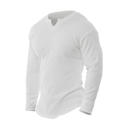 Autumn Men's Long-sleeved V-neck T-shirt